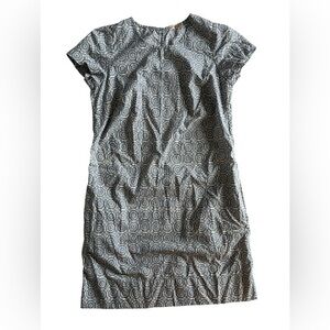 100% cotton Faherty Monochrome Patterned Mini Dress